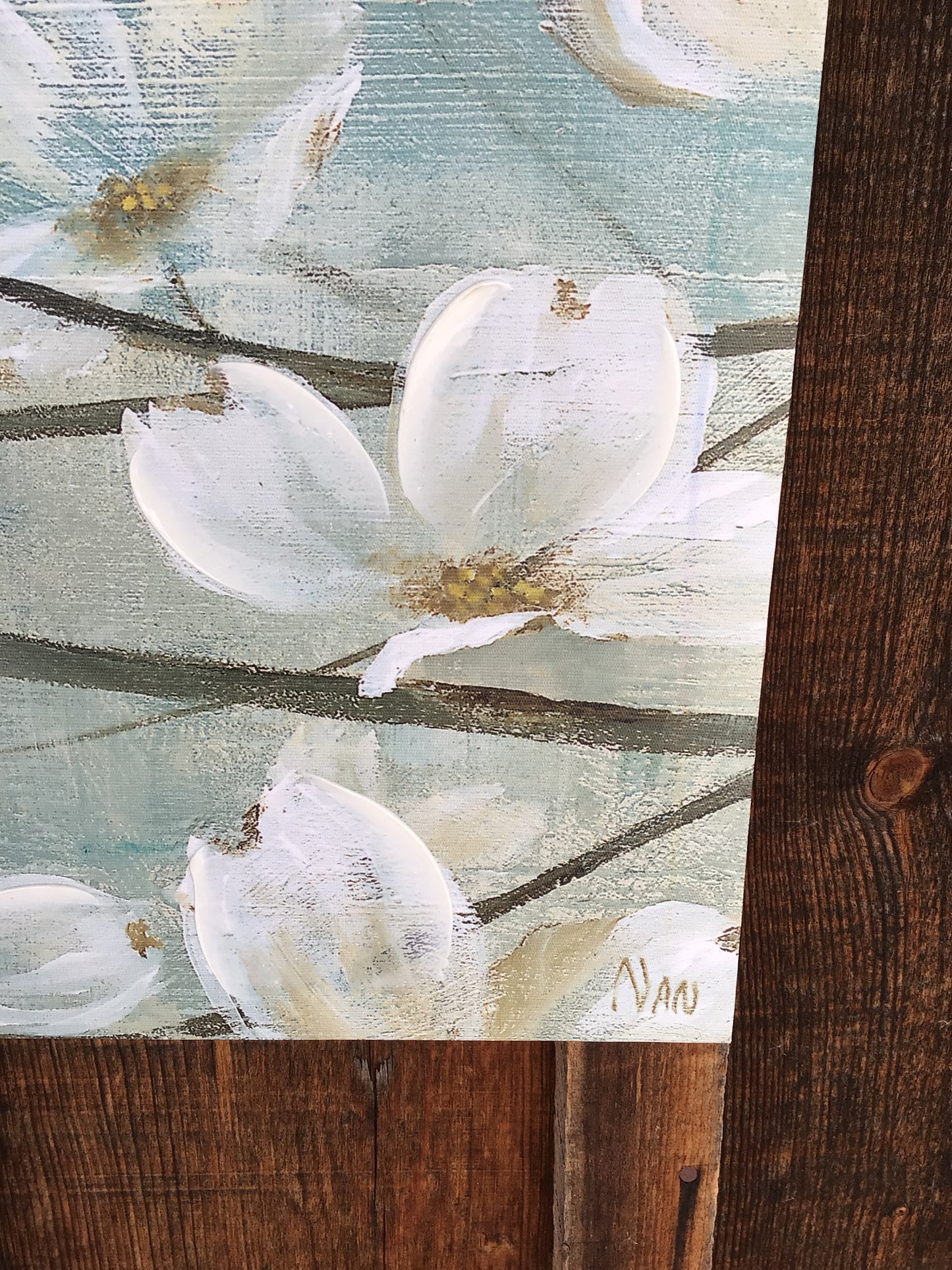 "Chickadees and Dogwood" by Nan