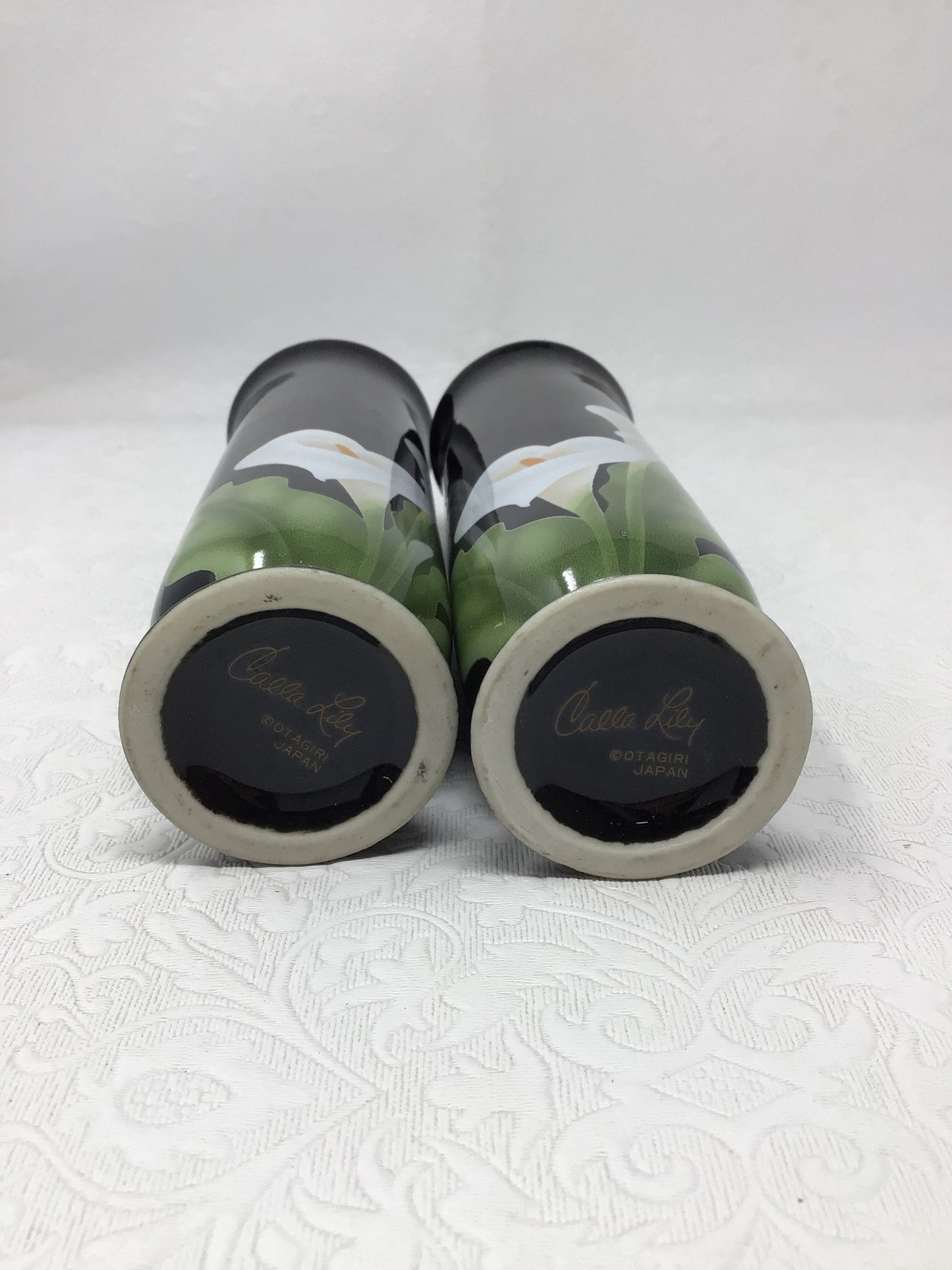 Set of Two Calla Lily Otagiri Japan Bud Vases