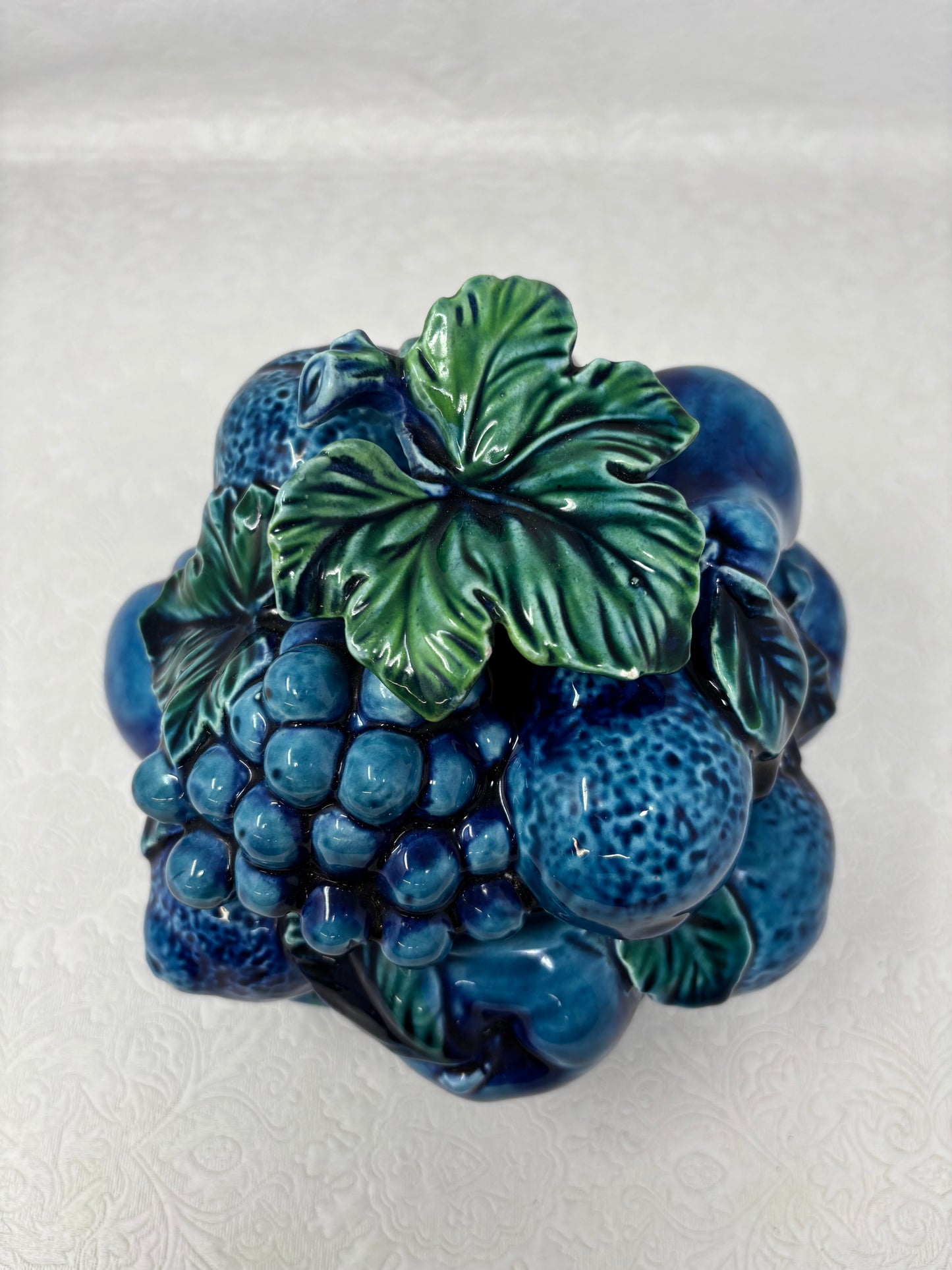 1960’s Inarco Blue Indigo Mood Fruit Cookie Jar