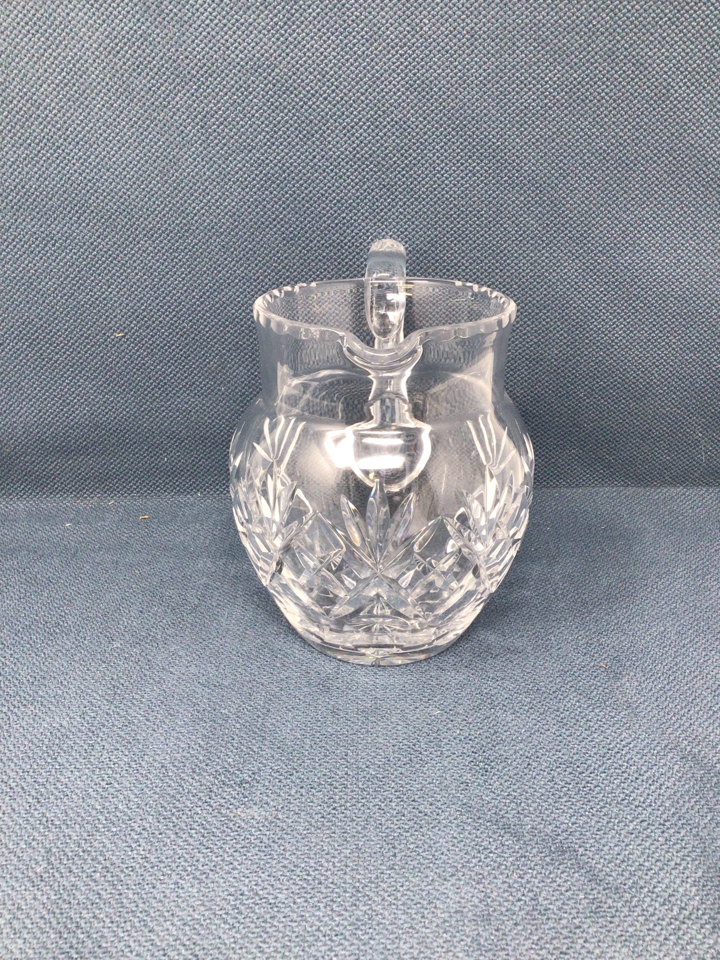 Little Glass Cut Pitcher