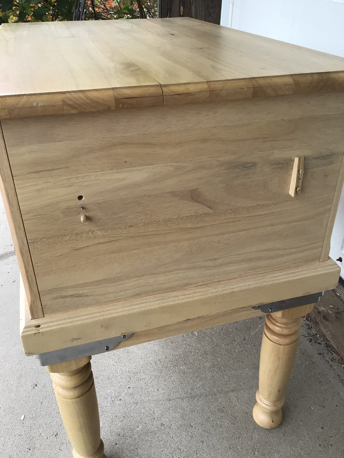 Light Wood Apothecary-Style Kitchen Island