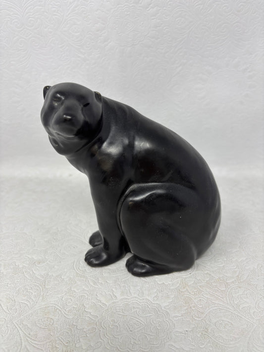 Vintage Black Bear Figurine