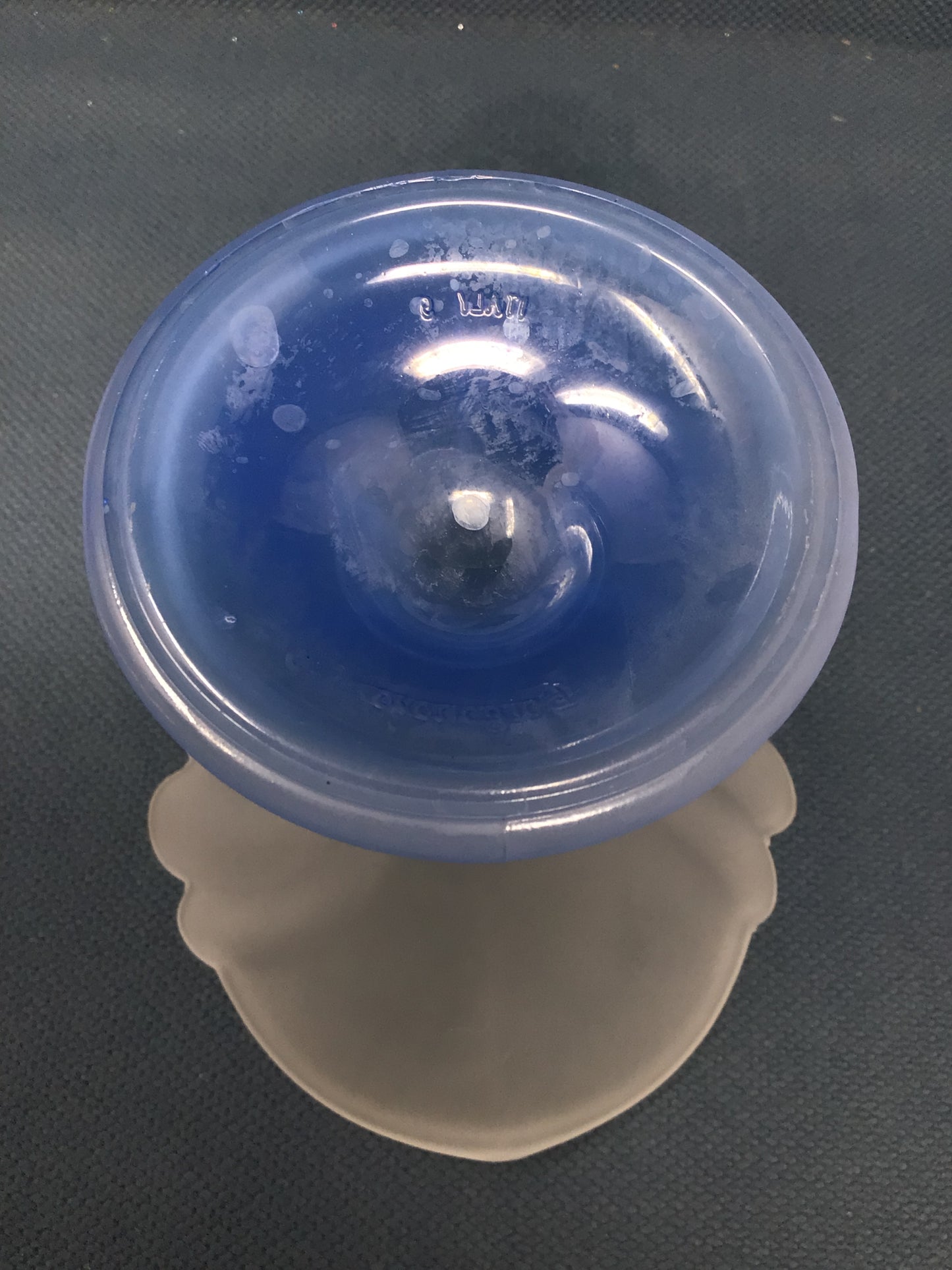 Vintage Frosted Glass Tulip Pedestal Bowl