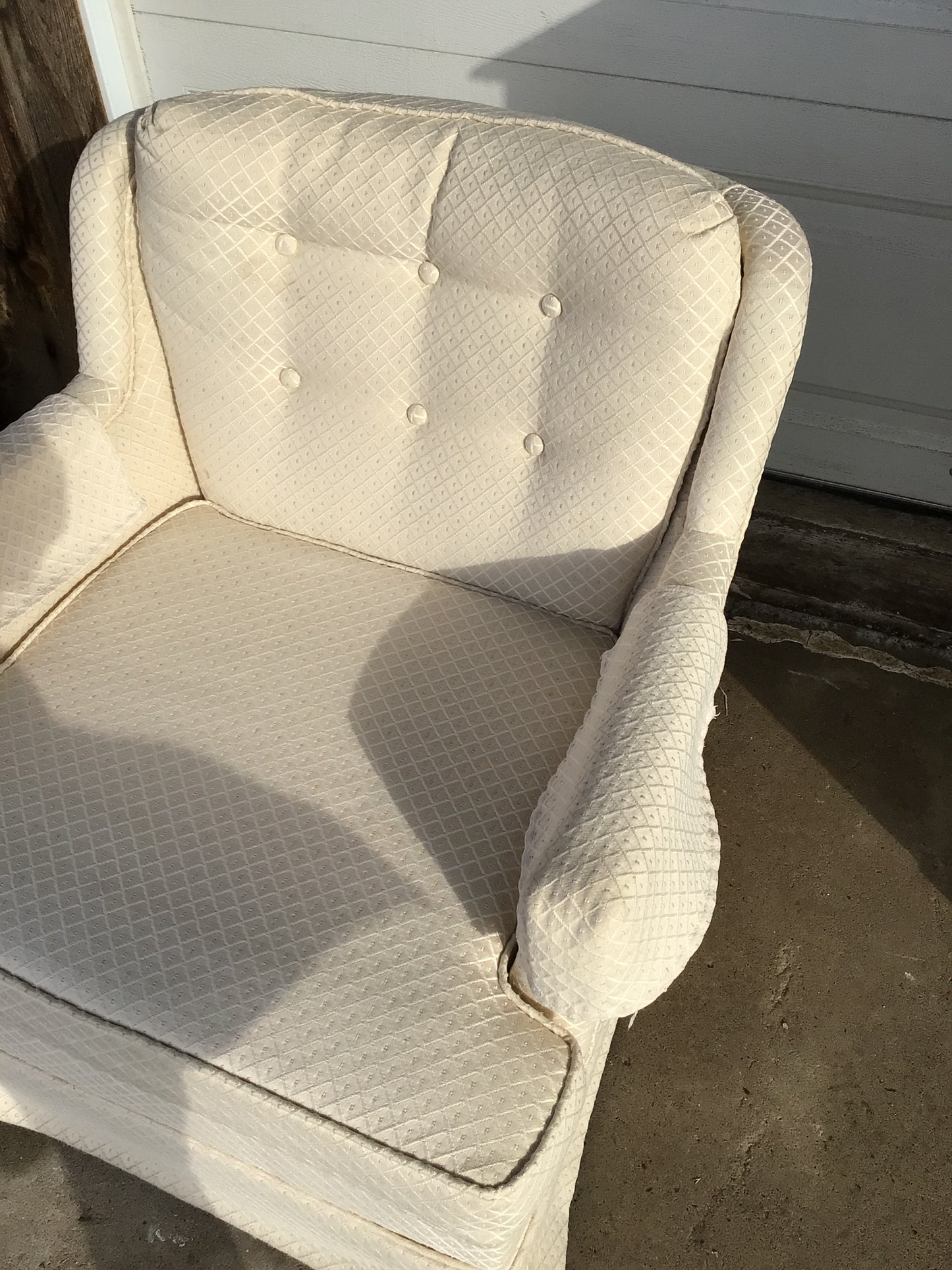 Cream Armchair