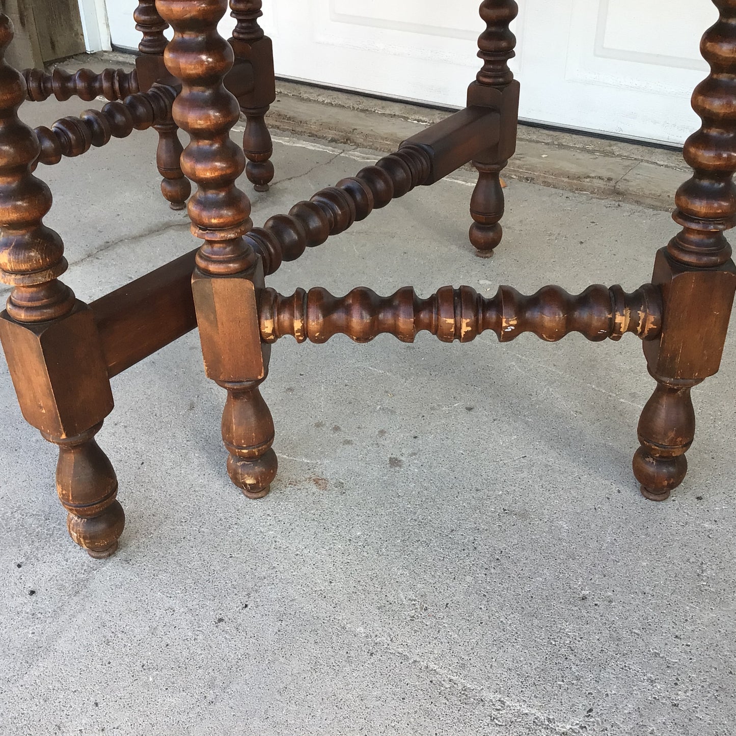 Antique 1920’s Rejuvenated Barley Twist Oak Gateleg Table With Drop Leaf