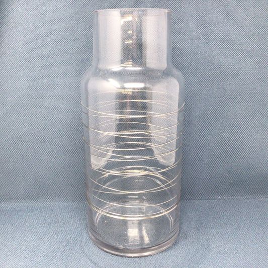 Cylinder Silver Spun Wire Vase