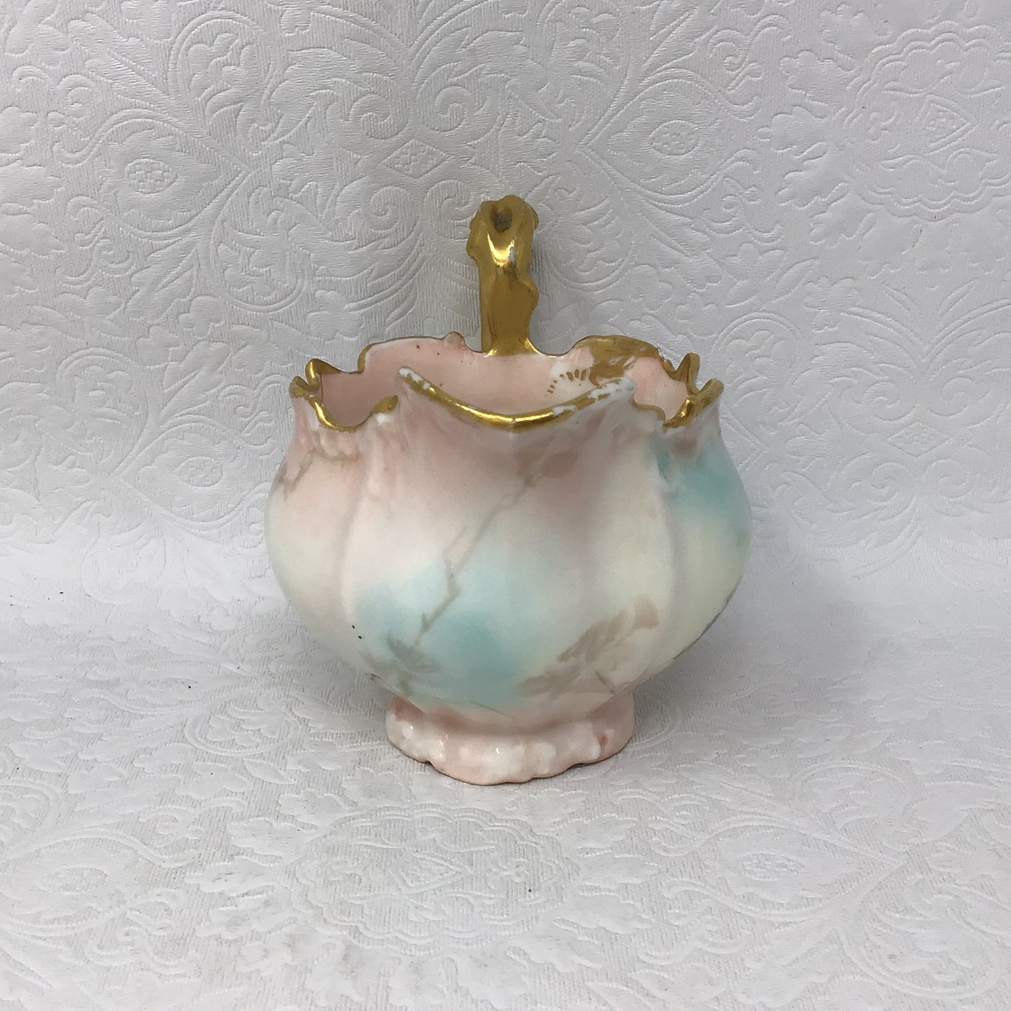 Antique Limoges France Porcelain Creamer With Floral Design