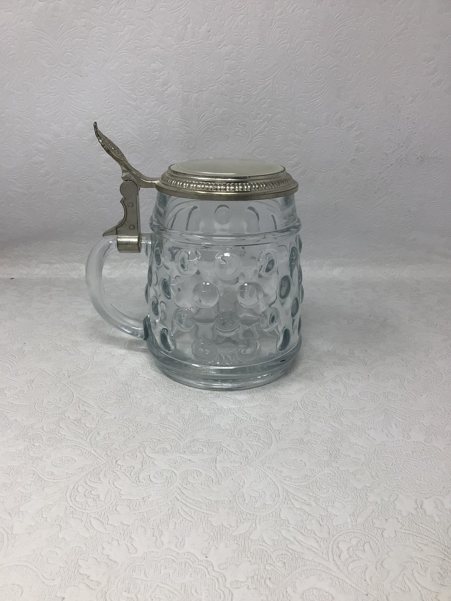Vintage German Original BMF Bierseidel Bubble Glass Stein