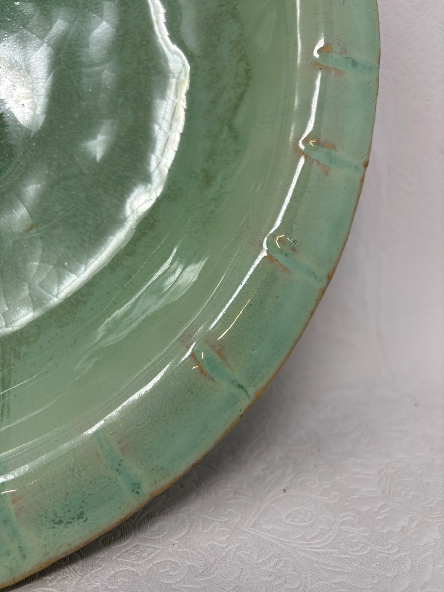 Large Glazed Ceramic Dish