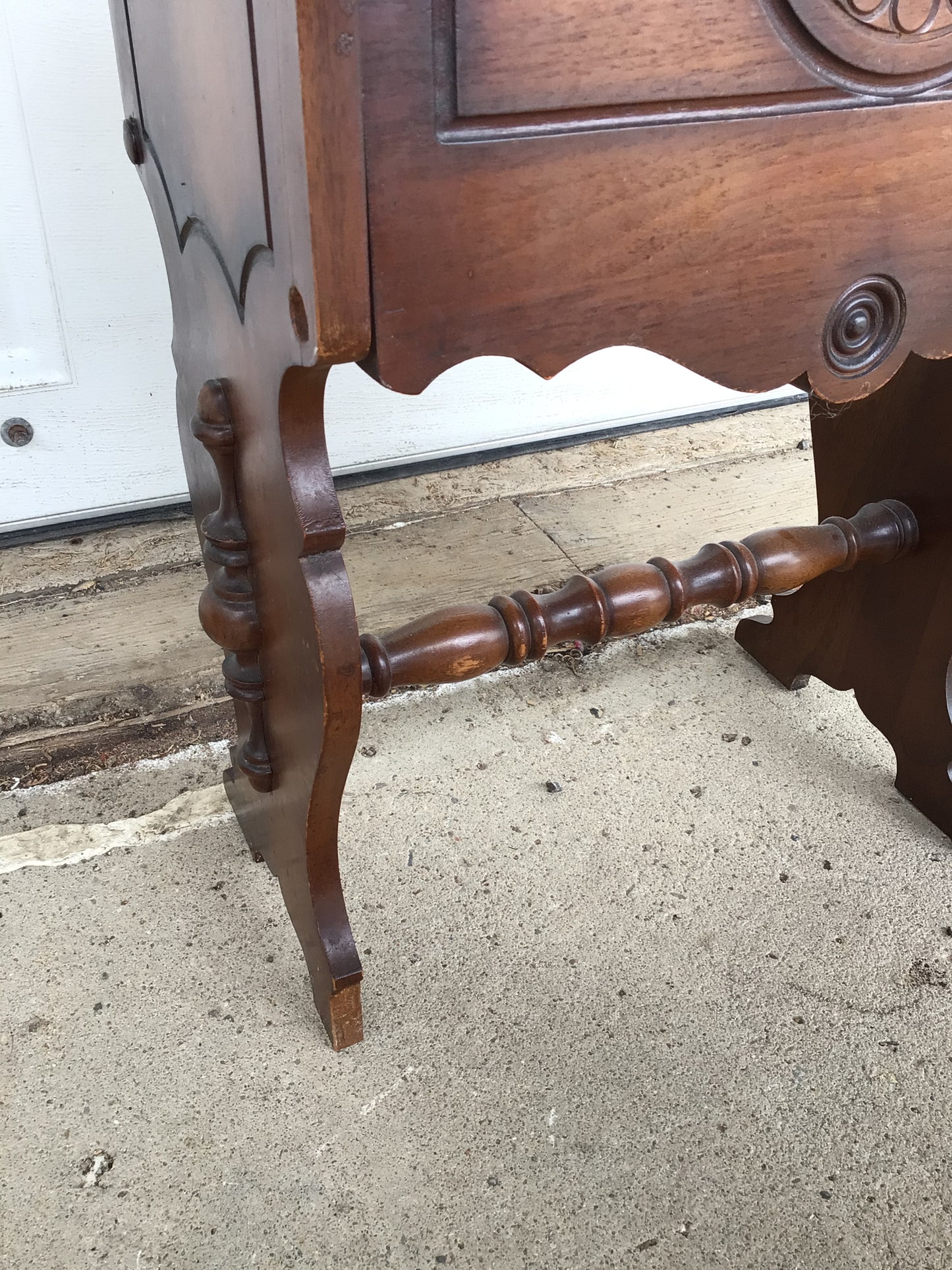 Vintage Solid Walnut Humidor Cigar Box