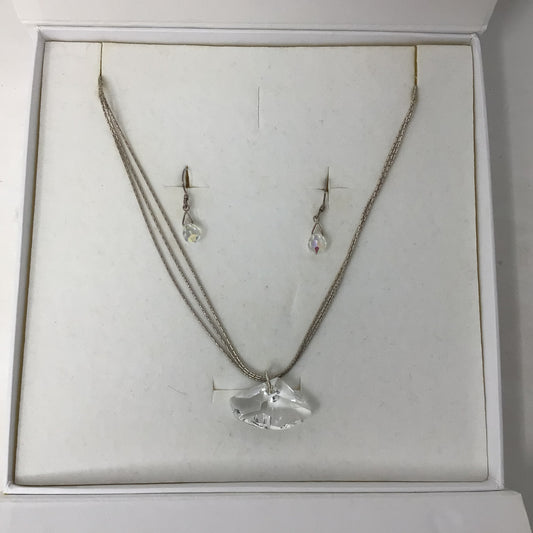 Magnolia Silver Necklace & Earring Set
