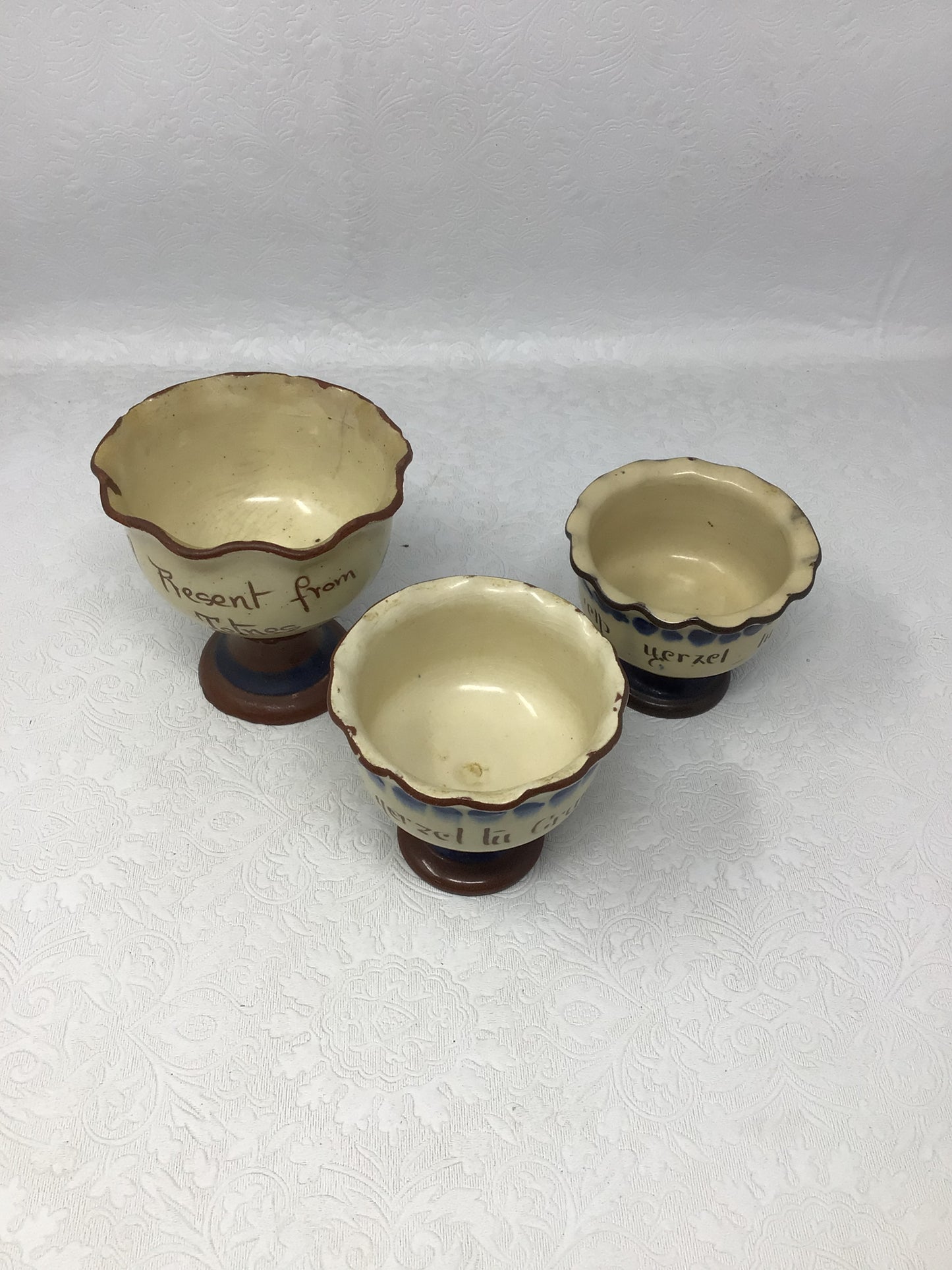 Torquay Ware Goblet Cup Set of 3