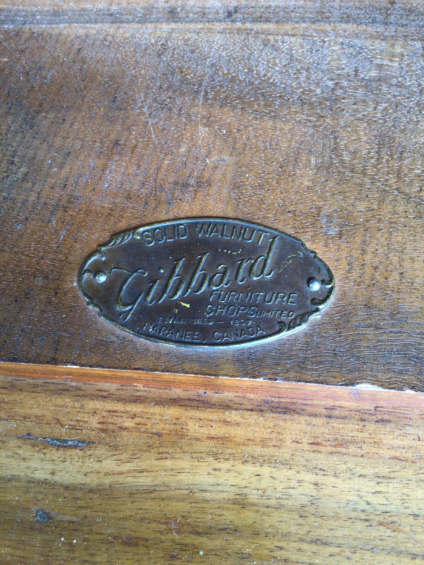 Vintage Solid Walnut Humidor Cigar Box