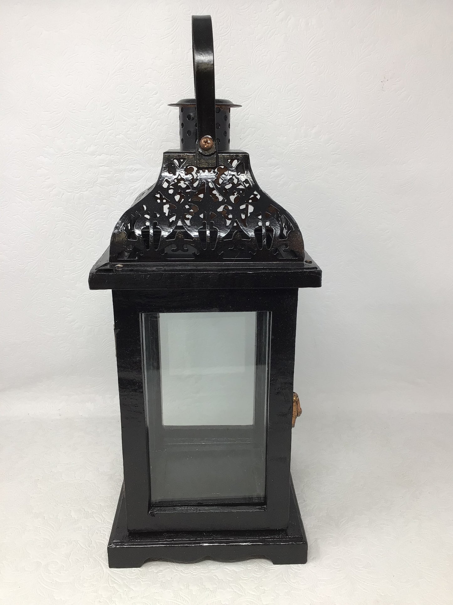 Black Lantern Candle Holder