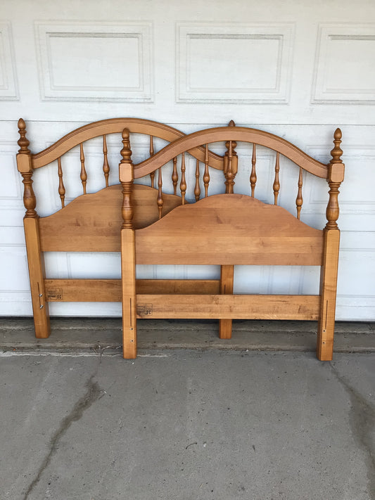 Single Bed Wooden Head and Footboard