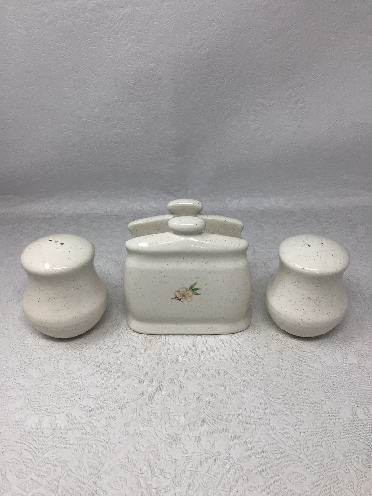 Grand River Pottery Salt & Pepper Shaker and Napkin Holder