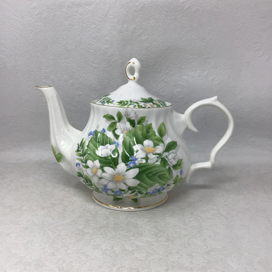 Gracie Bone China Floral Teapot