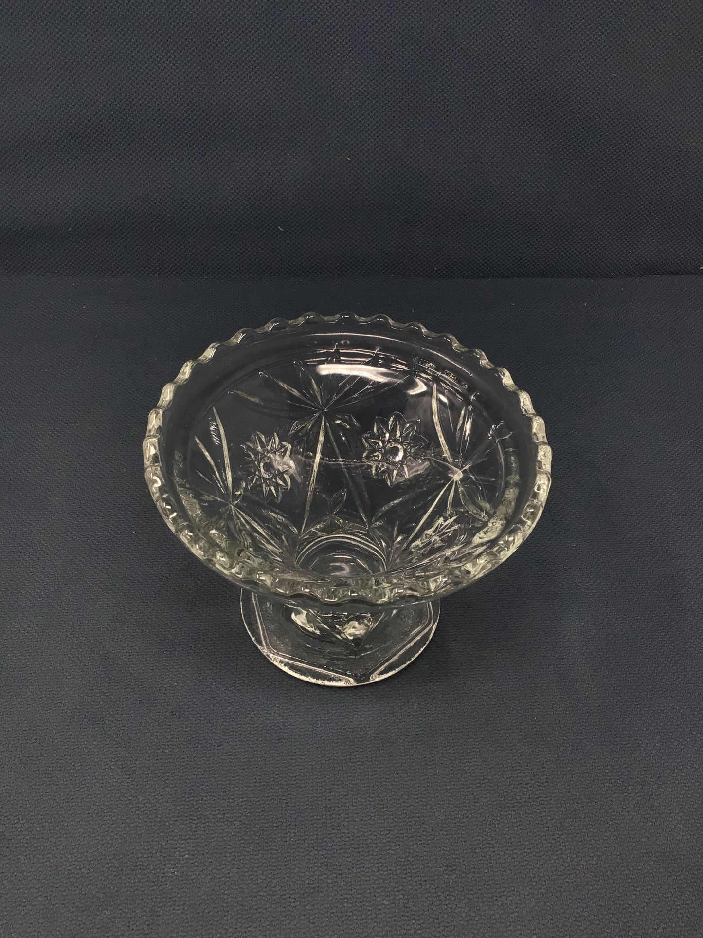 Vintage Anchor Hocking Early American Clear Glass Bowl