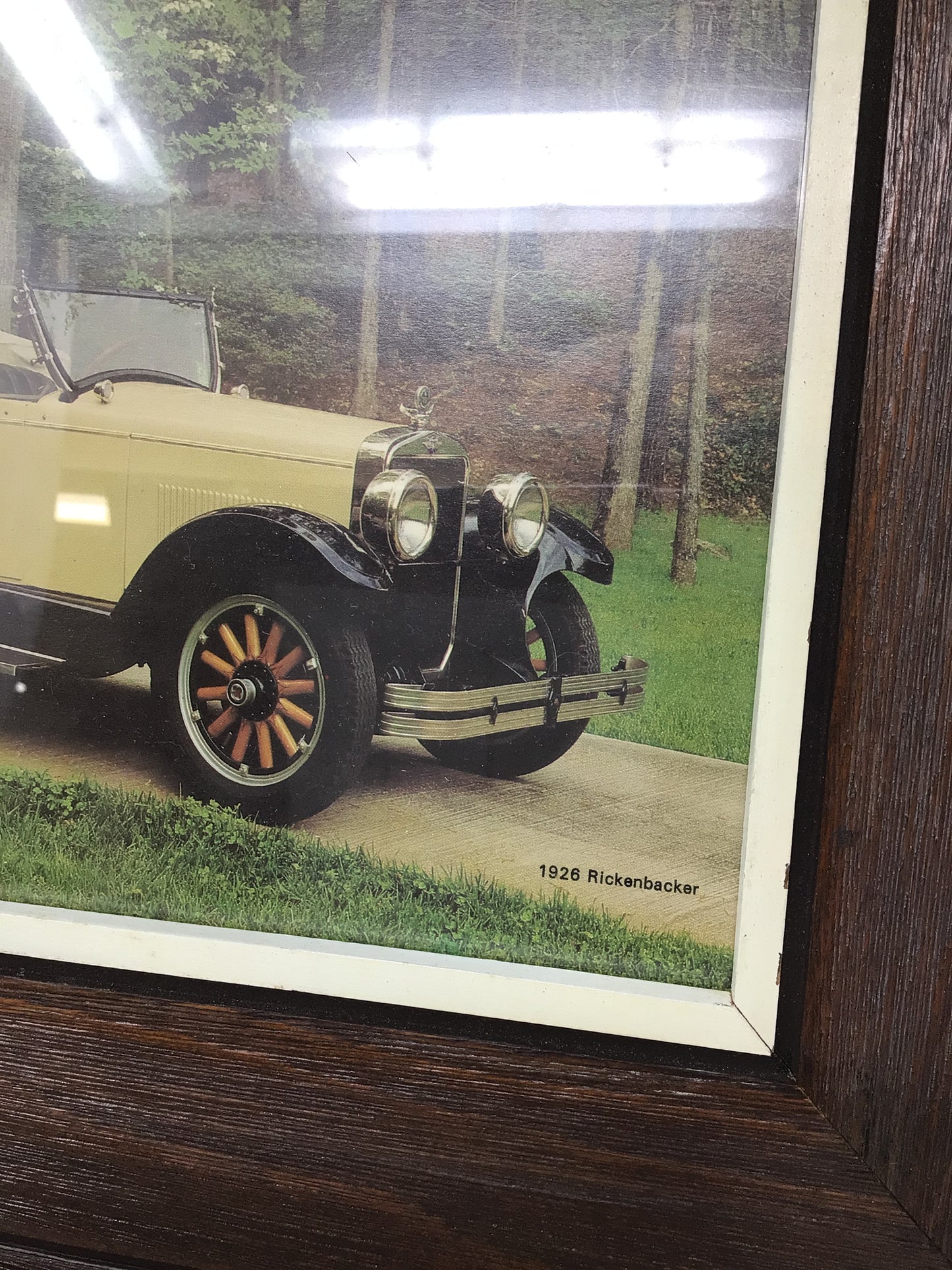 Set of Two Vintage Car Framed Photographs