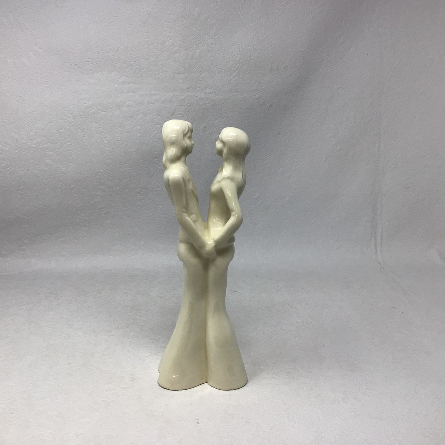 White Vintage Couple Figurine