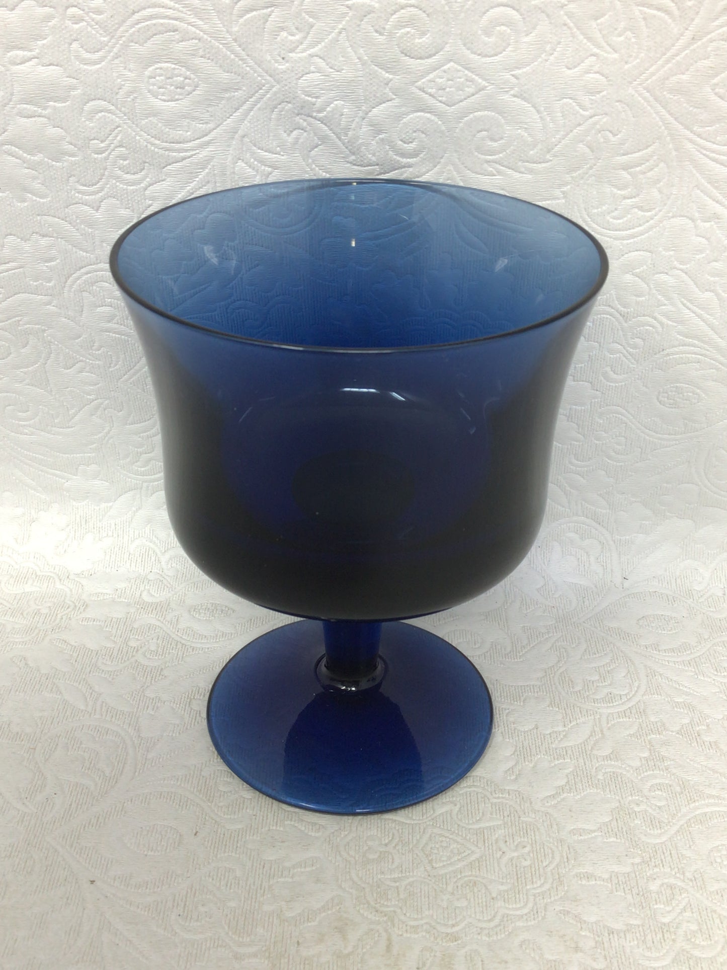 Set of 7 Vintage Denby Arabesque Blue Ice Glasses