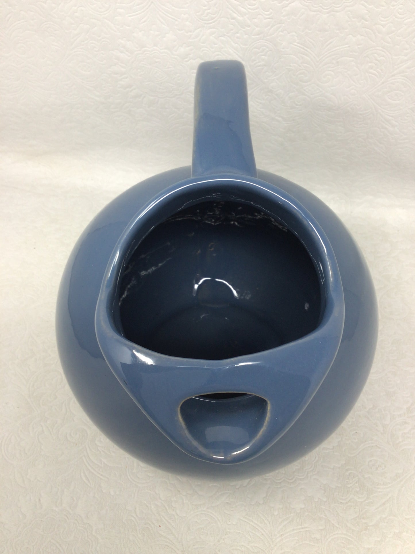 Vintage Medalta Periwinkle Blue Ball Jug