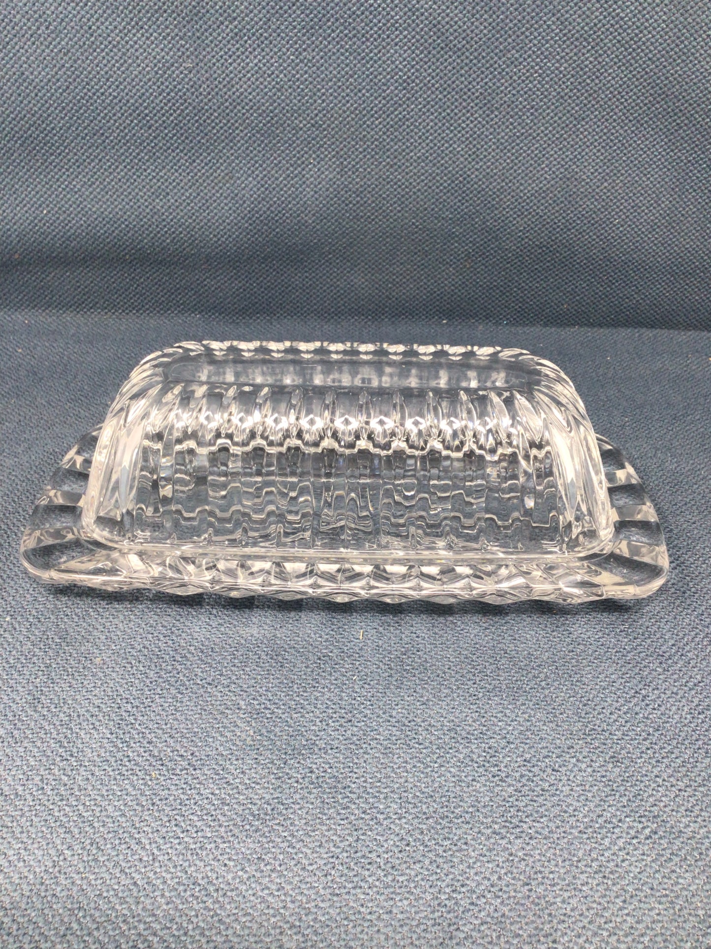 Vintage Mikasa Glass Butter Dish