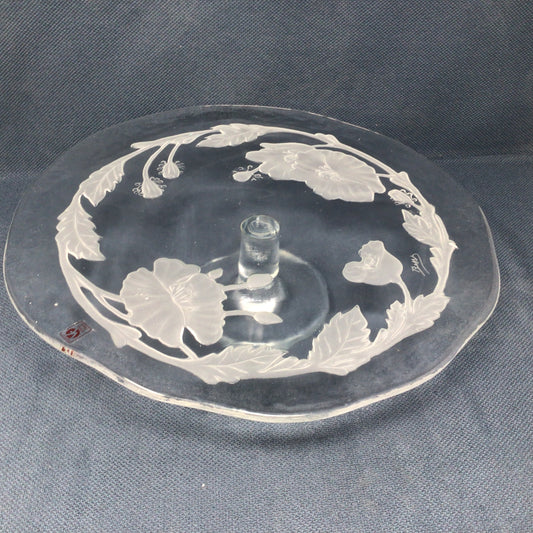 Vetreria Etrusca Glass Cake Stand