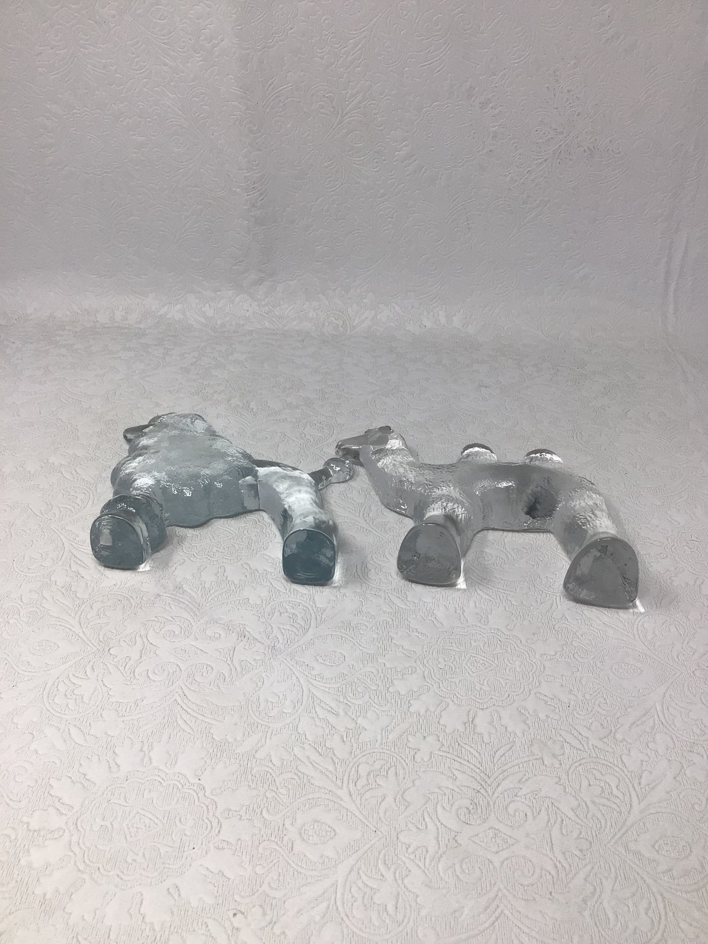 Kosta Boda Zoo Series Camel and Poodle Paperweights