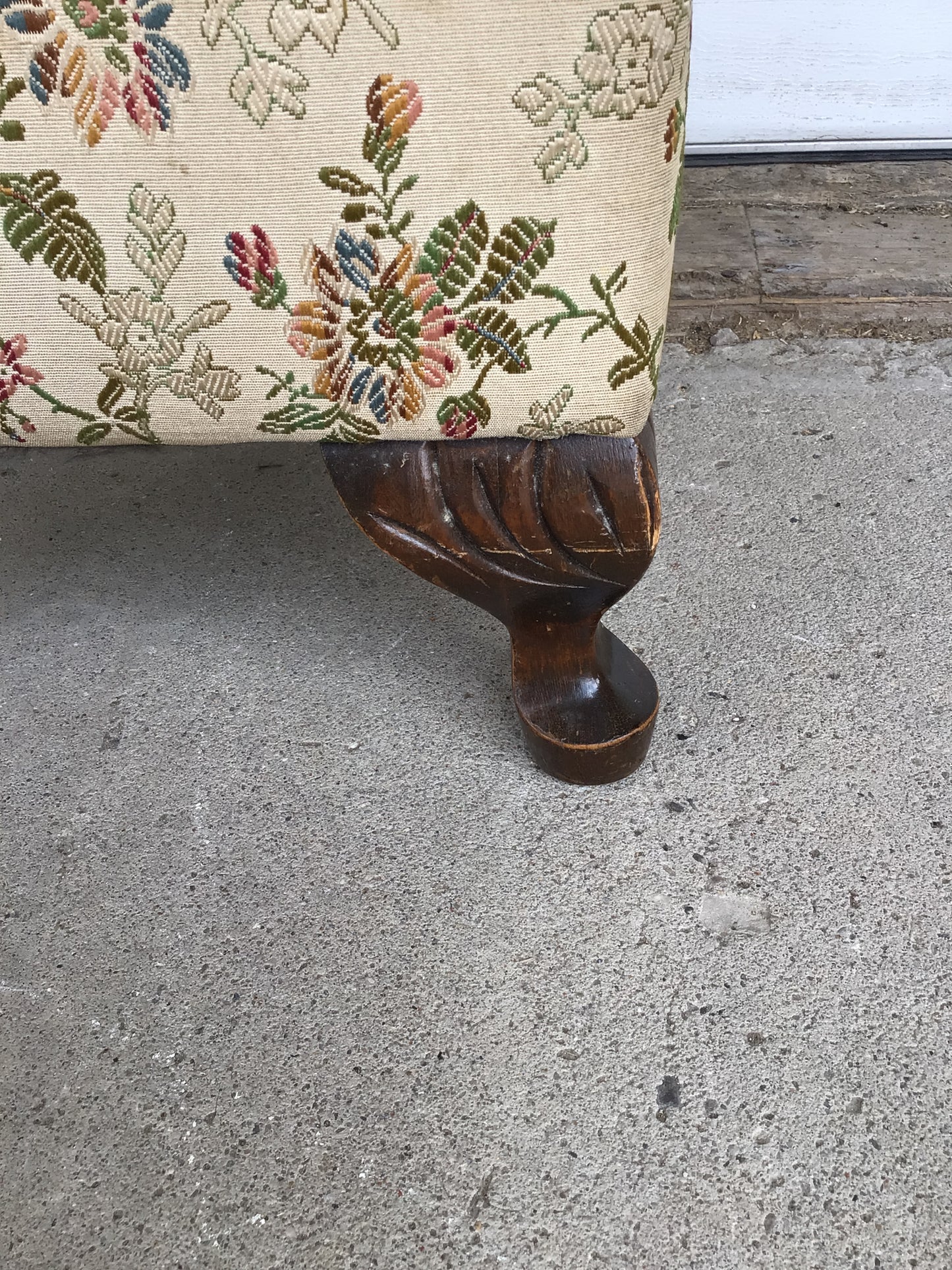 Brocade Footstool