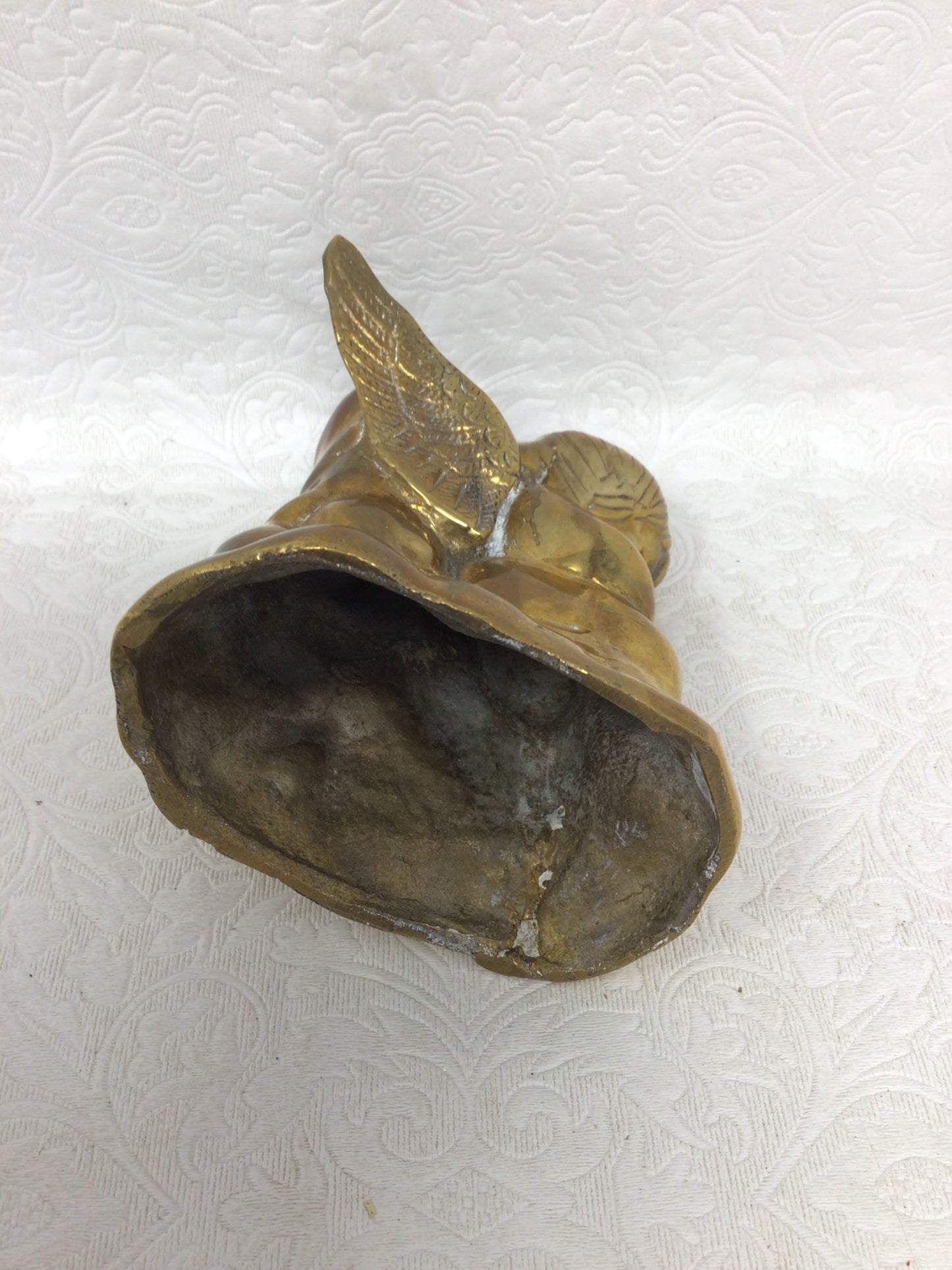 Set of 2 Brass Angel Taper Candle Holders