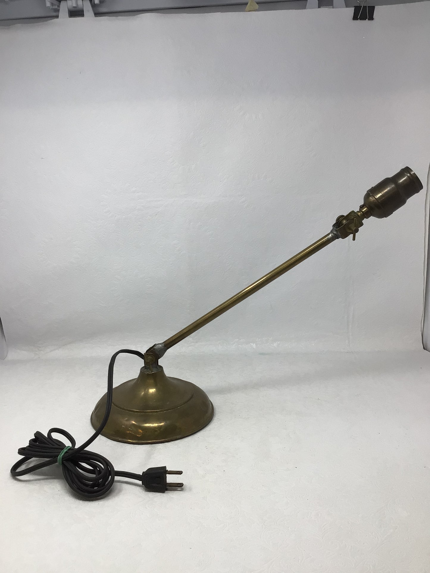 Vintage Brass Adjustable Desk Lamp