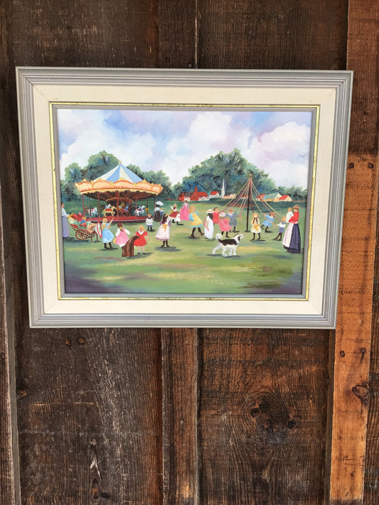 "Summer Carousel" Framed Print by Alan Maley