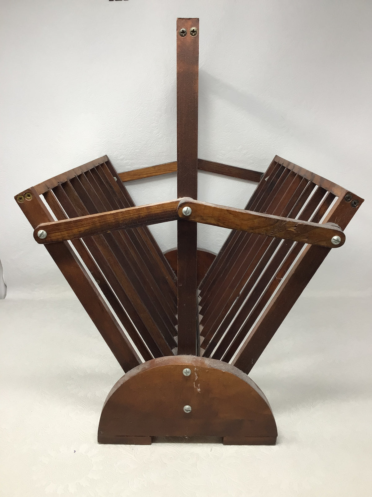 Wooden Folding Magazine Holder