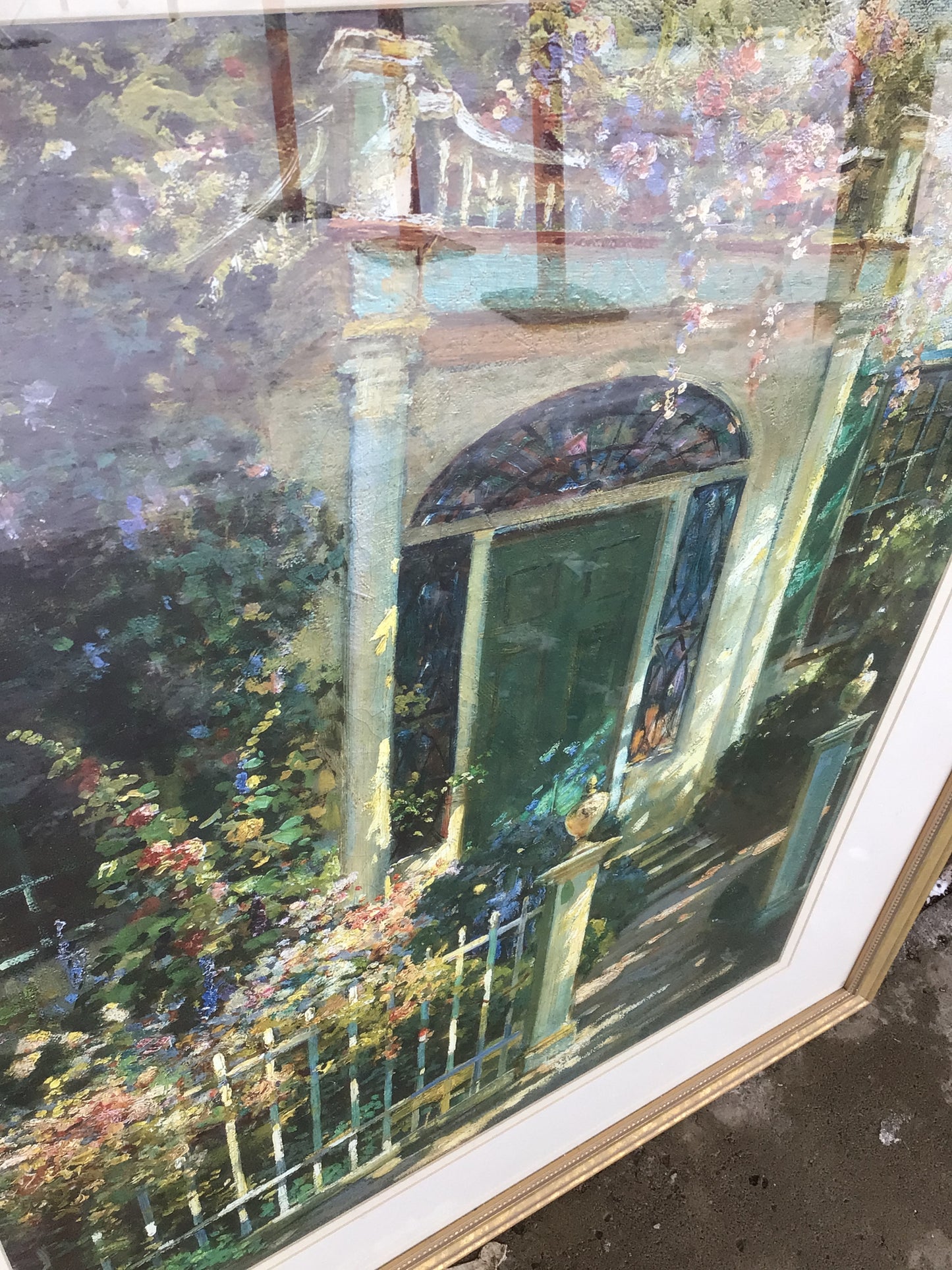 Portsmouth Doorway Print in Gold Frame