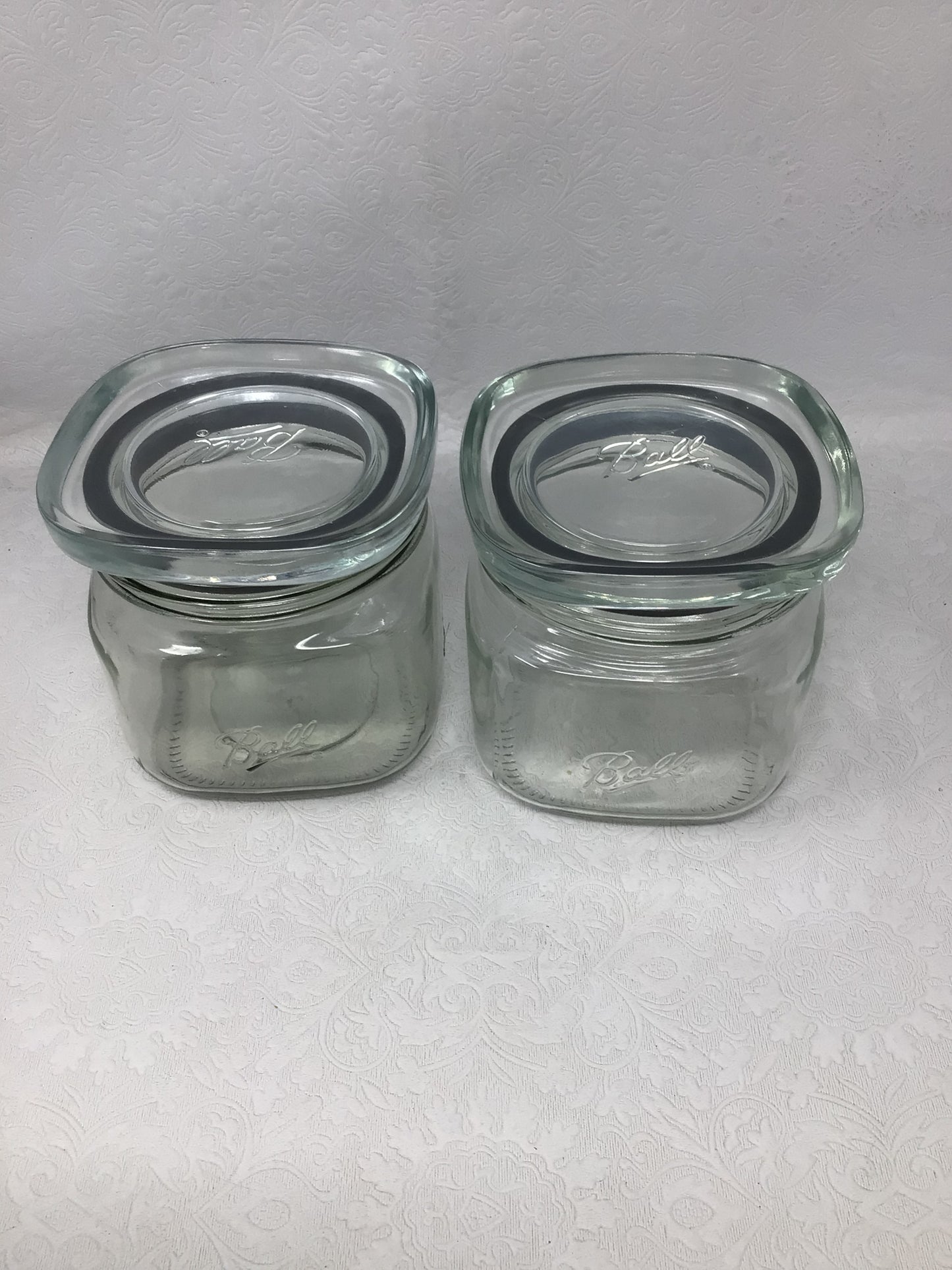 Vintage Square Air Tight Ball Jars