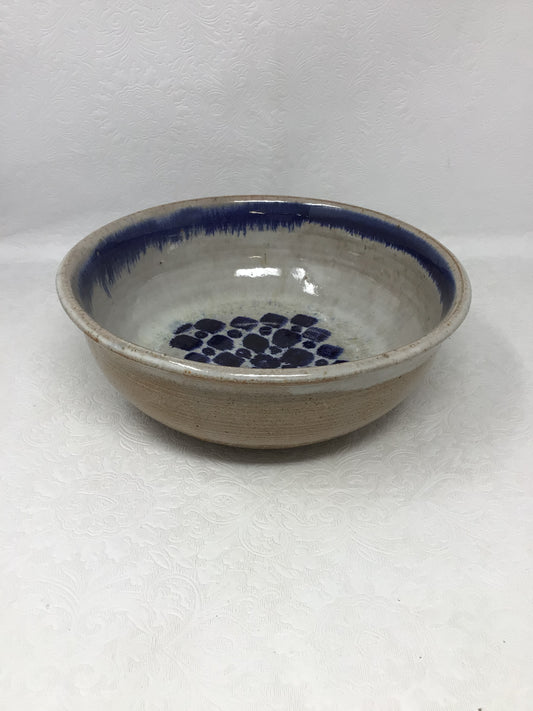 Blue Pottery Serving Bowl