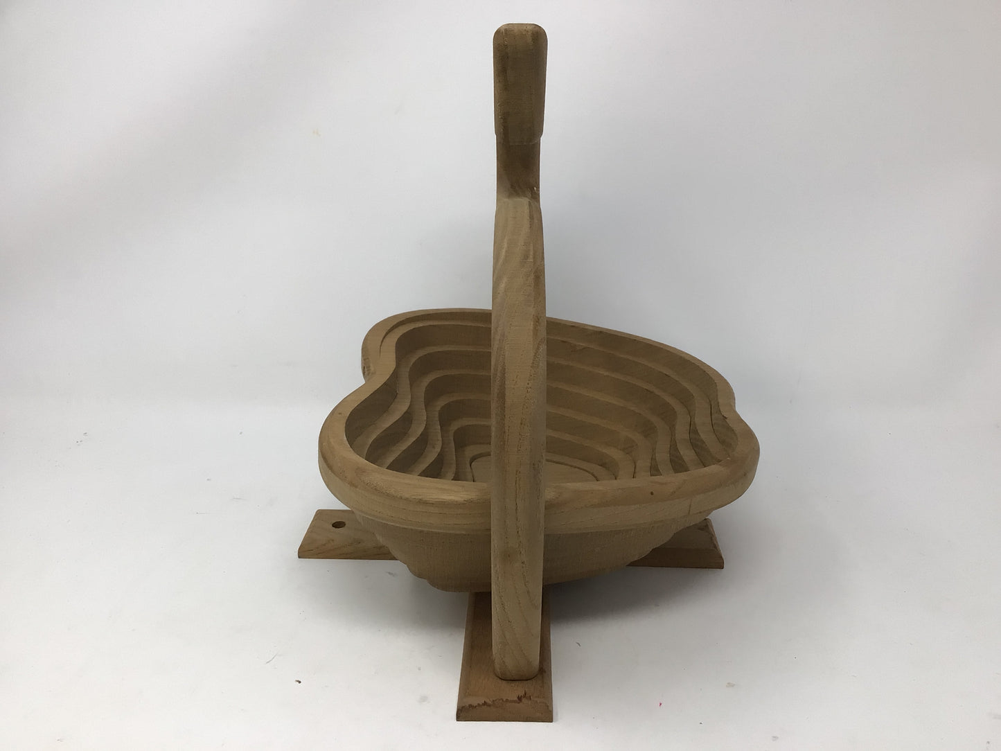 Rustic Handcrafted Collapsible Wooden Bowl