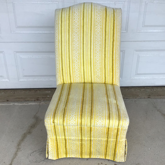 Yellow and Cream Slipper Rocker