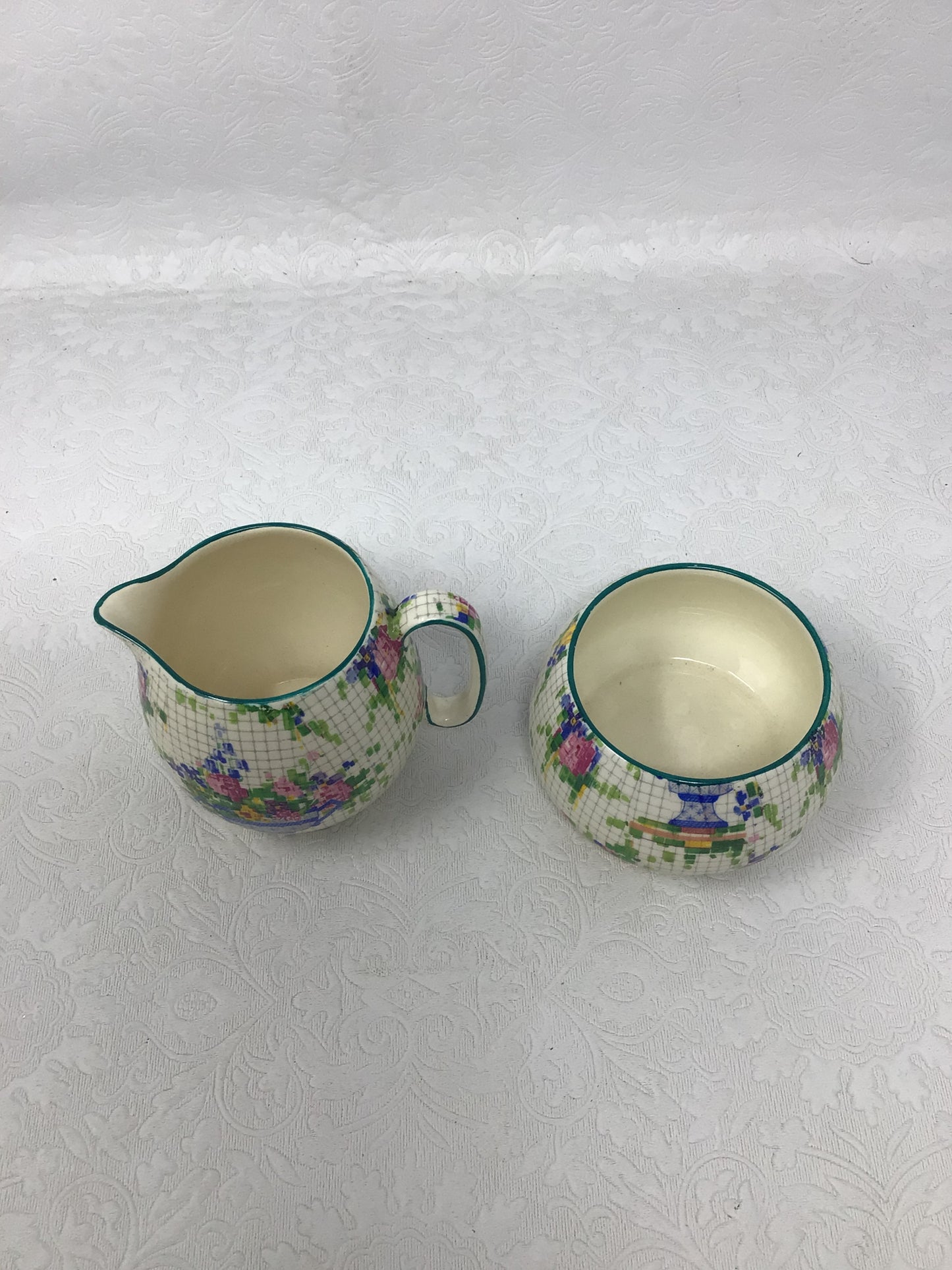 Royal Winton Grimwades “Pelham Chintz” Cream and Sugar Set