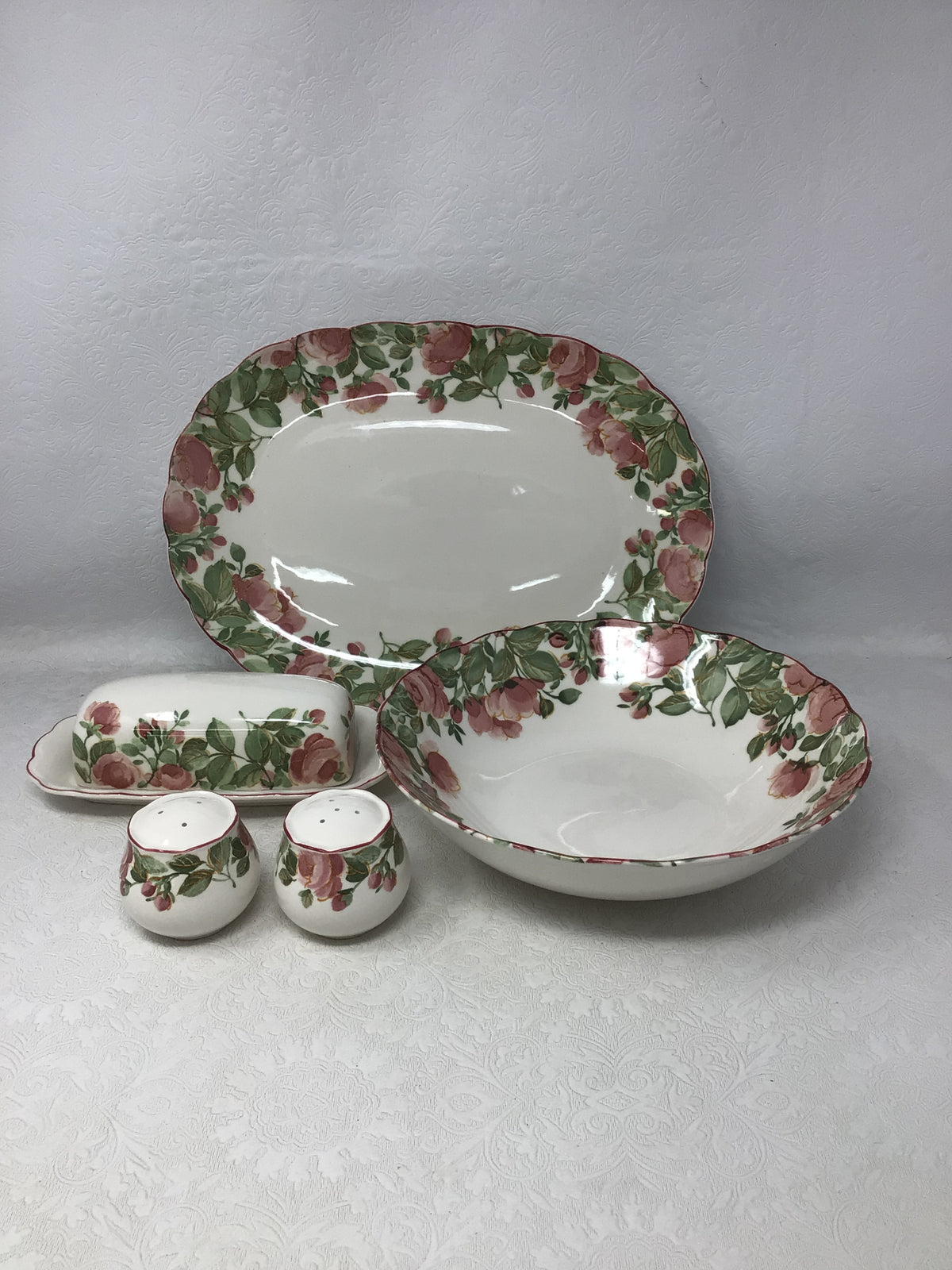 Vintage Niko Precious Pink Flowers Set