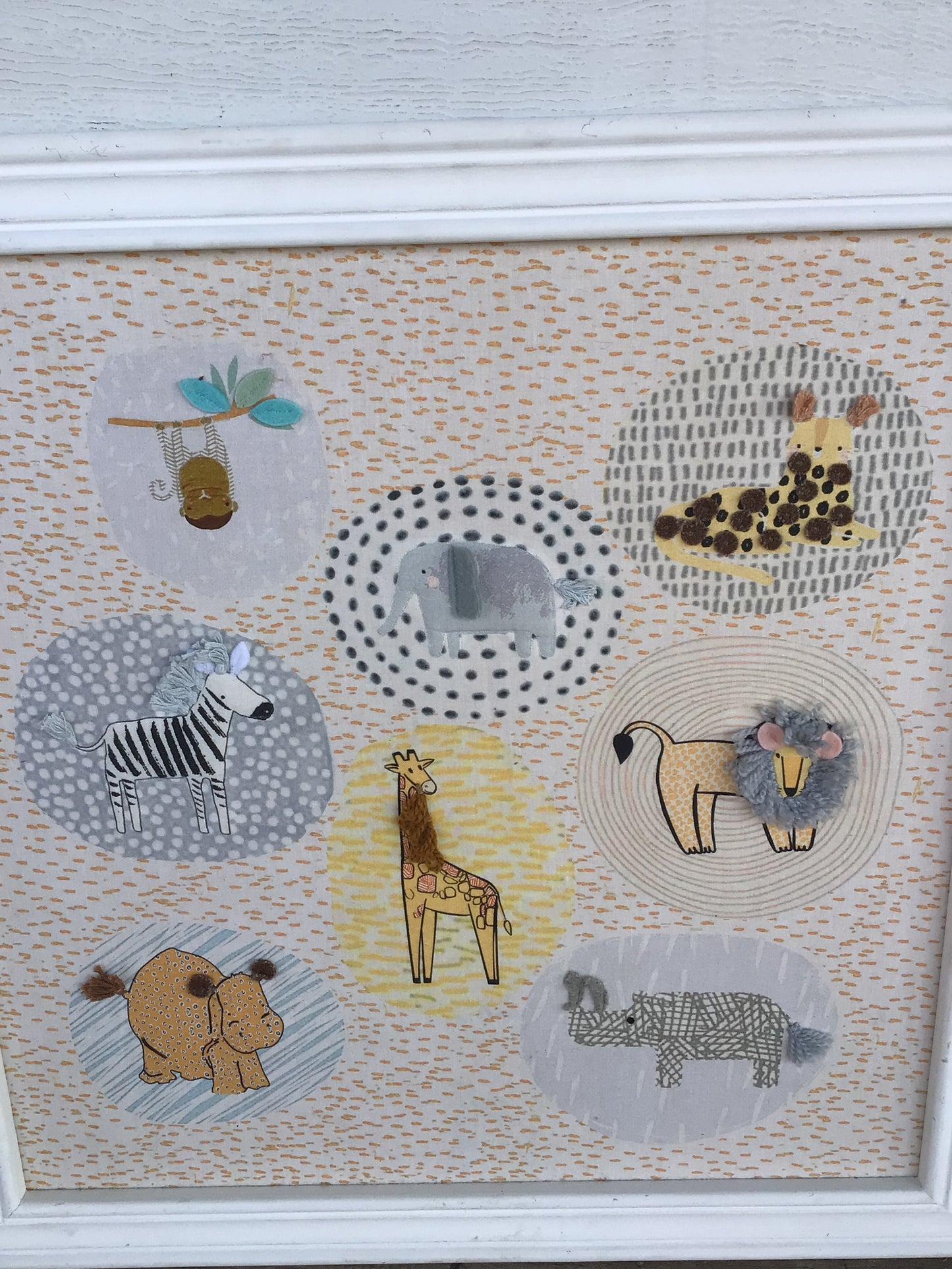 Safari Animals with Yarn Art