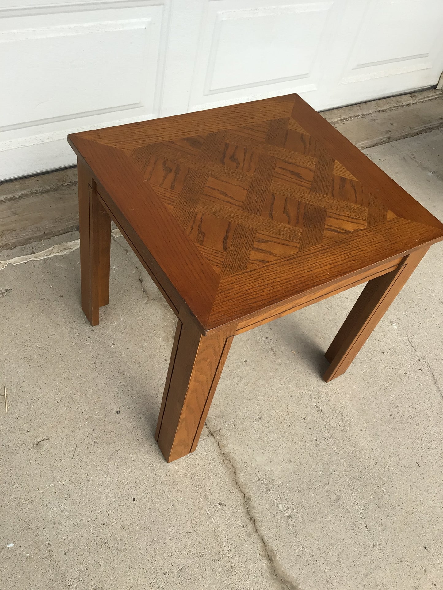 Oak End Table