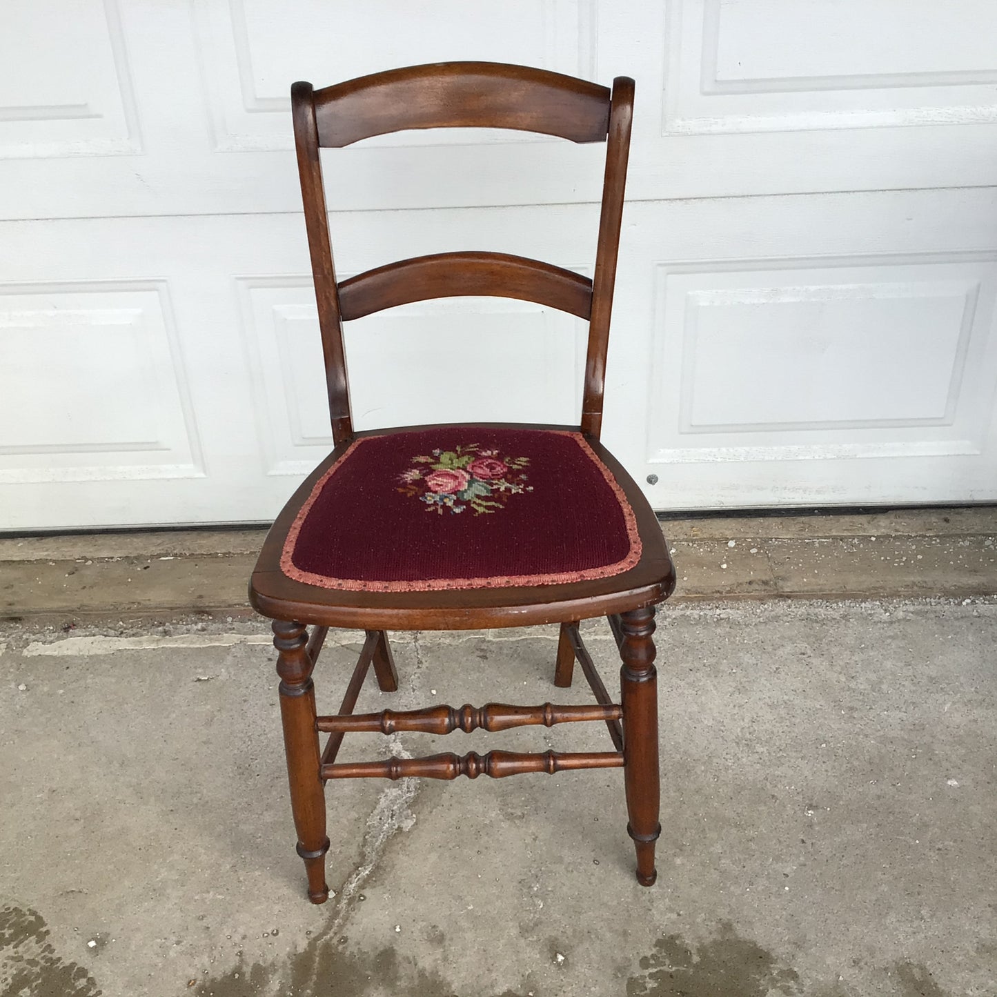 Vintage Embroidered Chair