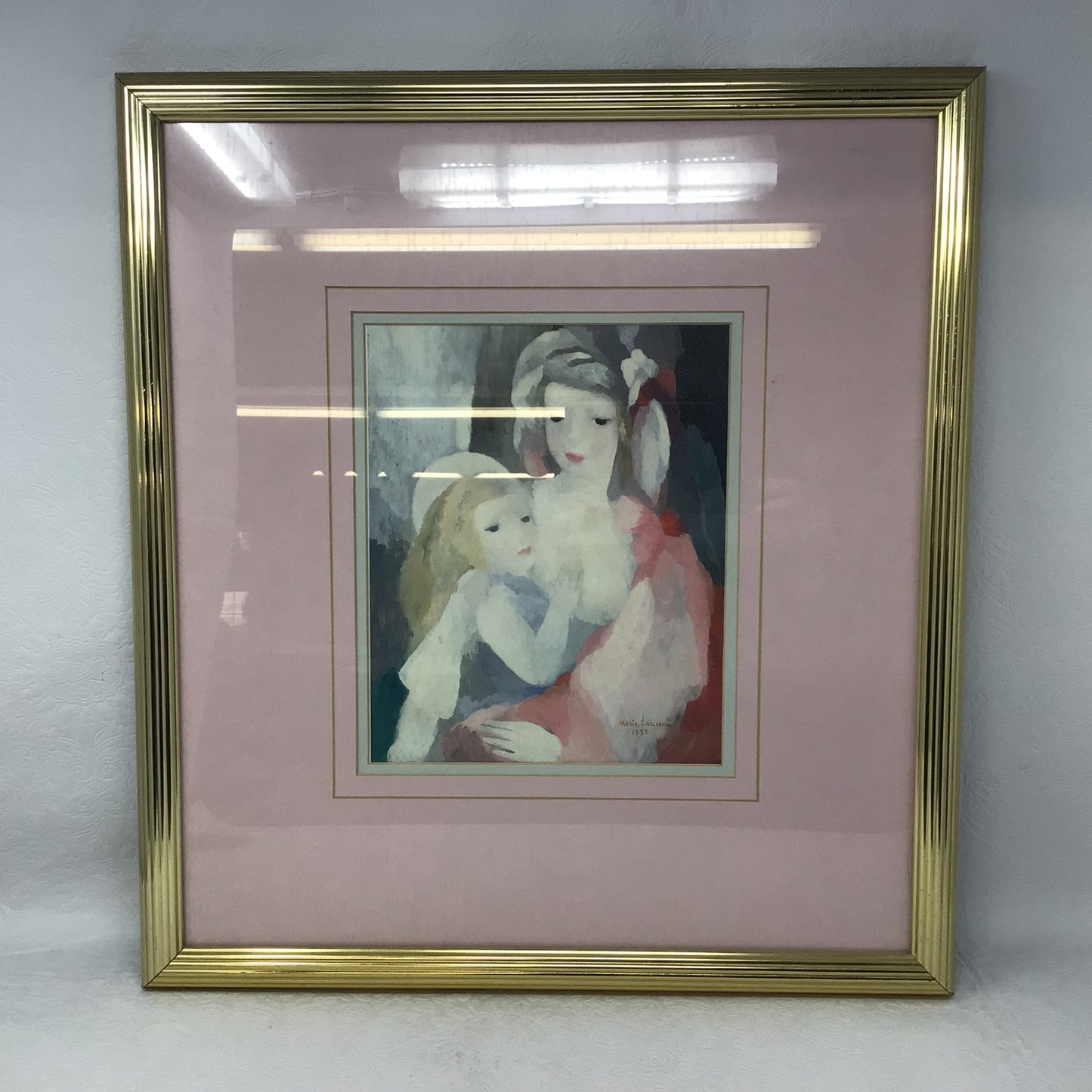 Vintage Print Of “Mother And Child” By Marie Laurencin In Frame