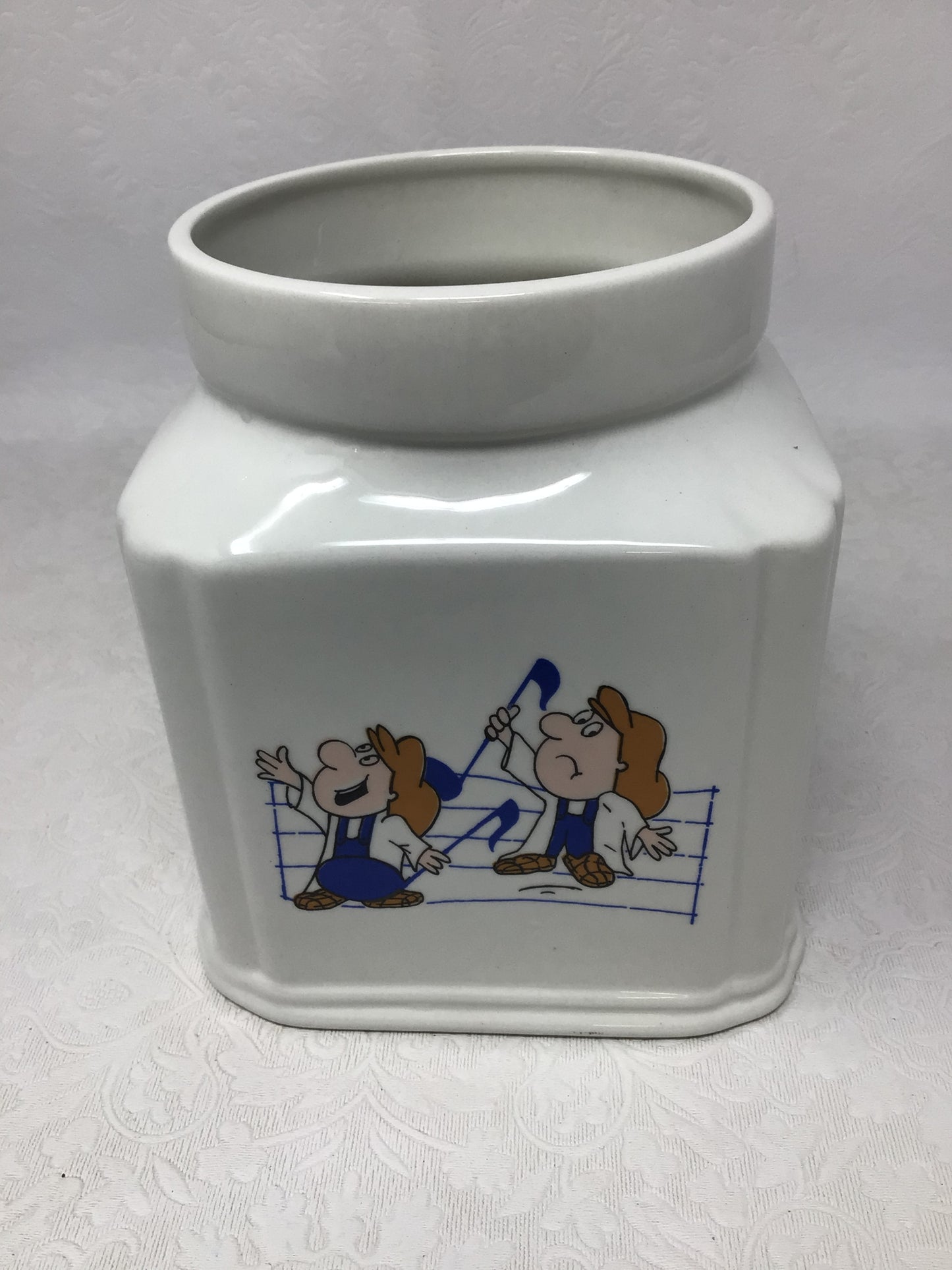 Tetley Tea Canister with "Tea Folk" Characters