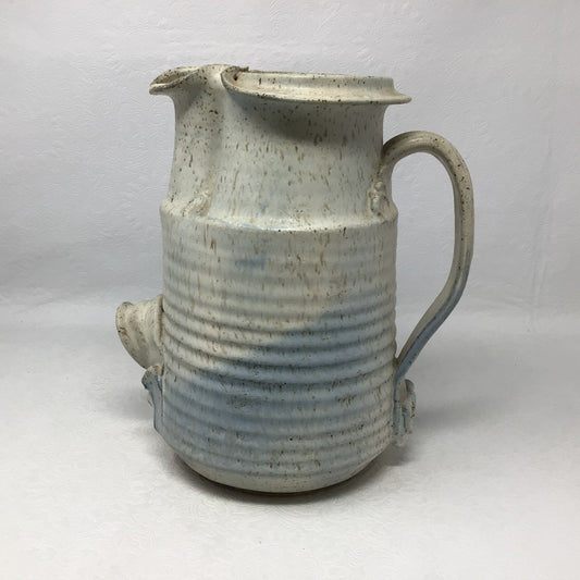 Two-Toned Hand Thrown Pottery Jug