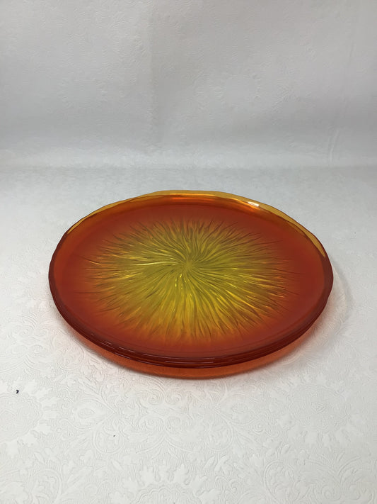 Set of 3 MCM Sunburst Serving Plates