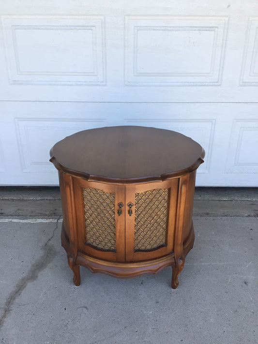 Circular Side Wooden Table