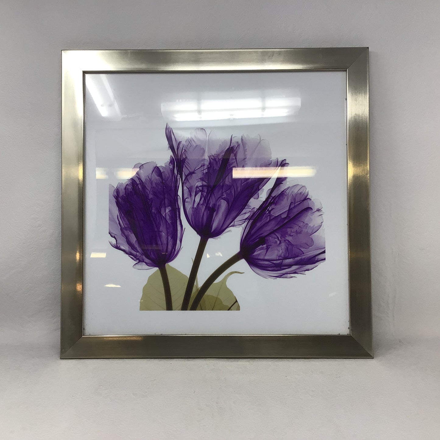 Whimsy Purple Feather Tulip Print